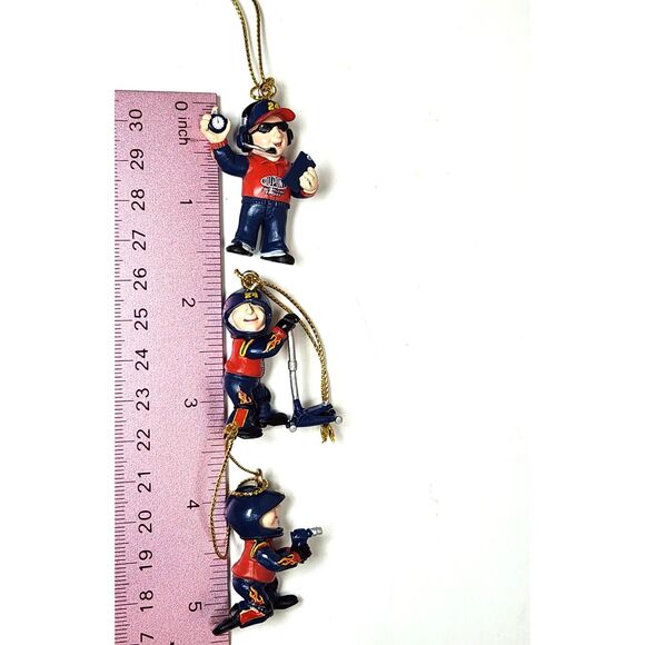 Jeff Gordon Figures DuPont Pit Crew Ornament 3 Mini Racing Christmas #24 NASCAR - Picture 3 of 4